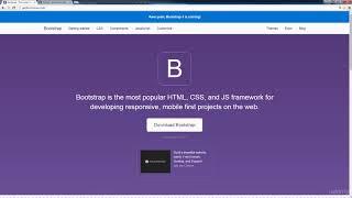 Get started with Bootstrap how to make websites from scratch : Get Bootstrap to your page