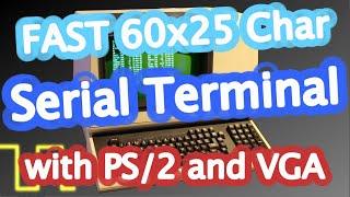 Let's Build a FAST Serial Terminal with PS/2 and VGA