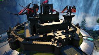 The Dragon Obsidian Castle - Speed build - ARK: Survival Evolved