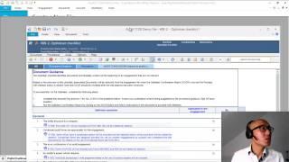 Audit 17 00 Videos 02   A B C   Create new file, Profiles, Optimizer Cheklist