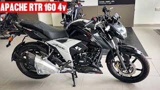 TVS Apache RTR 160 4v | New Model 2024 Detailed Review || Full Black Edition 