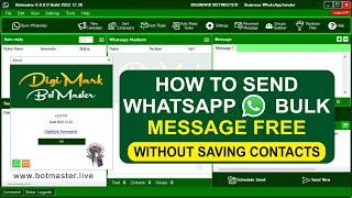 DigiMark Bot Master Latest Version | WhatsApp Bulk Sender With Button #botmaster V_6 | 2023