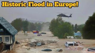 Extreme flood hits Europe! Massive Floods Devastate Austria, Poland, and Czech Republic!