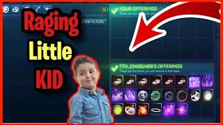 Raging Little Kid SCAMS Himself! (Scammer Gets Scammed) in Rocket League