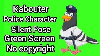 pigeon police character silent pose no copyright character green screen #greenscreen #nocopyright