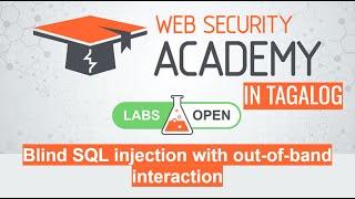 Blind SQL injection with out-of-band interaction | Portswigger Academy