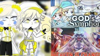 Archangels react to God's Symphony And Heaven is changing|•|HazbinHotel|•|MyAu