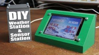 DIY Weather Station & WiFi Sensor Station || ESP8266, Nextion LCD