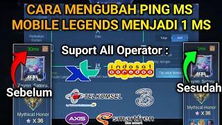 CARA MERUBAH PING MS MOBILE LEGENDS TERBARU 2024 || AUTO JADI 1 MS CUY WORK 100%