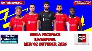 New Update Mega Facepack Liverpool Season 2024 - 2025, PES 21 & Football Life 24 Sider & CPK