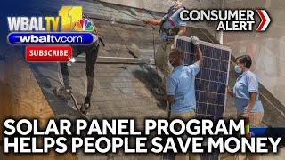 Baltimoreans save money with solar panel program