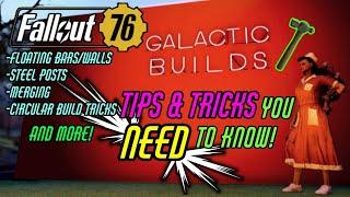 Fallout 76 Camp Building Tutorial - Merging, Double Walls, Steel Posts & MORE!