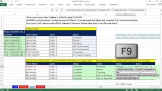 Excel Magic Trick 1259: Can VLOOKUP Lookup Duplicates? Yes! Helper Column or Array Formula?