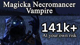 ESO Magicka Necromancer Vampire 141k++ - Sustaining Max Frenzy Stack (Markath)