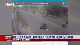 CCTV Rekam Detik-detik Tabrakan Motor di Serang, Banten, 1 Pemotor Tewas #iNewsPagi 12/05