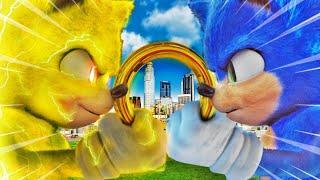 SUPER SONIC vs SONIC In GTA 5 (Super Speed)