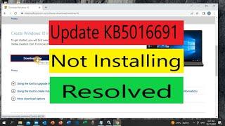 Fix KB5016691 Windows Update Not Installing/Downloading