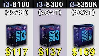 i3-8100 vs i3-8300 vs i3-8350K | Coffee Lake i3 Comparison | Which is Better Value for MONEY...???