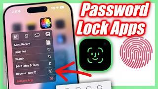 How To Password Lock Apps iPhone & iPad With Face ID