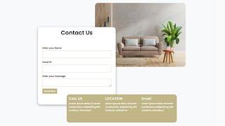 Beautiful contact form html css bootstrap 5 | Mobile Responsive Contact section Design