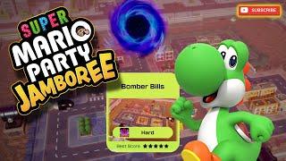 Super Mario Party Jamboree  Yoshi in Bowser Kaboom Squad - Bomber Bills [Hard Mode]