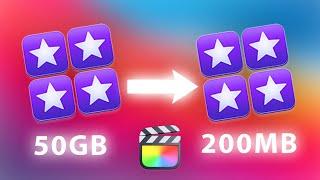 How to reduce Final Cut Pro Library size dramatically