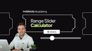 Input Range Slider in Webflow and WeBlocks