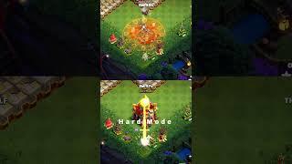 Normal V/s HARD MODE | Max Queen V/s Townhall 16 #clashofclans #superattack #coc