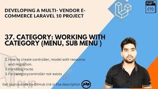 Frontend sub menu category creation | working with category #Laravel10 #todospecial