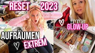 RESET 2023  Zimmer Glow up Teil1  Aufräumen & Ausmisten @MavieNoelle