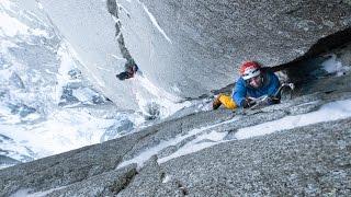 Ueli Steck in Les Drus "North Couloir Direct" (VI, Al 6+, M8)