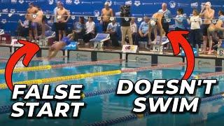 a scream in the crowd causes CHAOS at swim meet