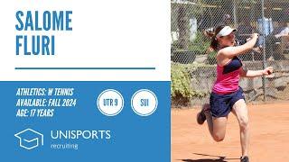 Salome Fluri - College Tennis Recruiting Fall 2024