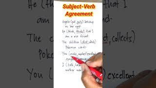 Subject-Verb Agreement #english #vocabulary #englishspeaking #learning #ielts #grammar