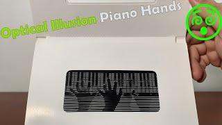 Piano Hands Optical Illusion Card   Gadgetify