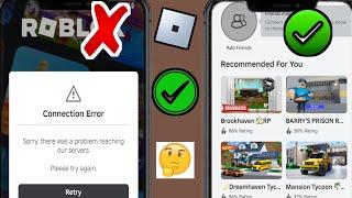 Fix Roblox Connection Error!! There was a problem reaching our servers (new update) ll