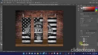 Easy Way To Create A 20 oz Skinny Tumbler Mock-Up Using Photoshop * LINK IN DESCRIPTION *