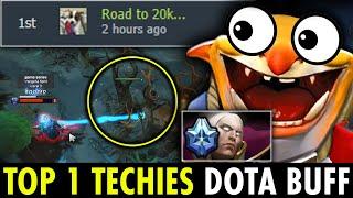 TOP 1 DOTA BUFF TECHIES vs Platinum Tier Invoker - How to Set Up a Bait | Techies Official