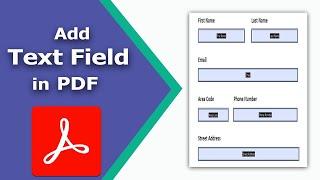 How to add a fillable Text Field in a PDF using Adobe Acrobat Pro DC