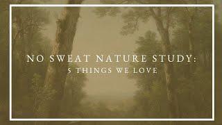 5 Things we LOVE About No Sweat Nature Study