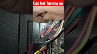 PC not Turning on CPU not starting How to fix yourself #shorts #shorts