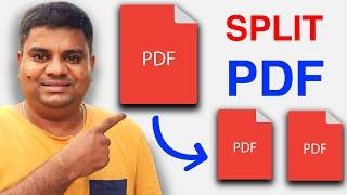 How to Split PDF Pages into Separate Files - Easy Method !