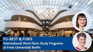 FU-BEST & FUBiS: Introduction to Freie Universität Berlin's International Short-Term Study Programs