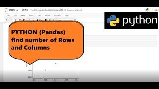 How to find number of rows and column in pandas (Python)