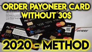 Payoneer Master Card Free in 2020 without any Bank Account 100% free | Order payoneer mastercard