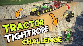 TRACTOR TIGHTROPE CHALLENGE - EACH ROUND THE ROAD CRUMBLES