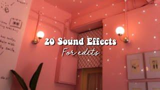 20 Sound Effects For Edits