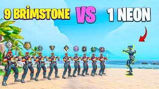 1 NEON vs 9 BRİMSTONE | SINIRSIZ ULTİ | VALORANT