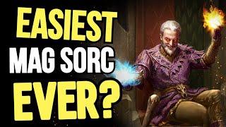 EASIEST Mag Sorc Build EVER? - SHOCK MASTER  - ESO Magicka Sorcerer Solo & Group DPS PVE Build