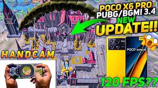 POCO X6 PRO HANDCAMBGMI/PUBG 3.4 NEW UPDATE POCO X6 PRO 120 FPS & FPS METER GAMEPLAY#pocox6pro#poco